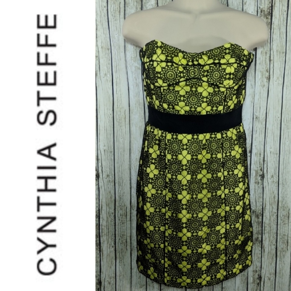 Cynthia Steffe Britney lace strapless dress - 2 - Picture 1 of 8